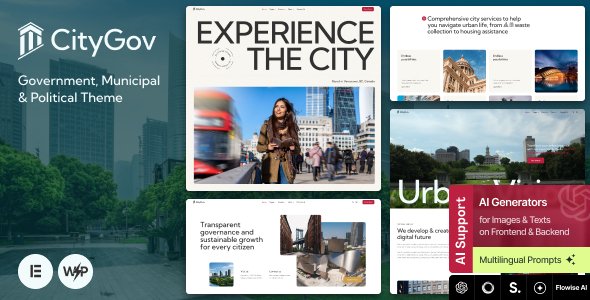 CityGov - City Council Government & Municipal Wordpress Theme