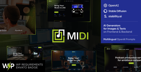 Midi - Sound & Music School WordPress Theme