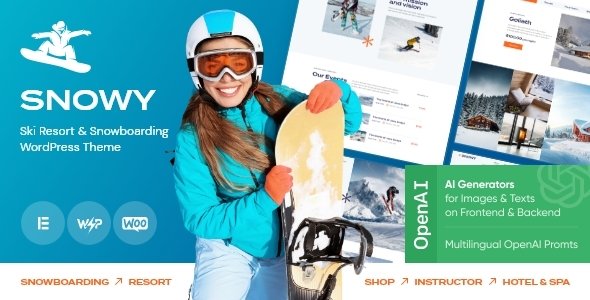 Snowy - Ski & Snowboarding Resort WordPress Theme