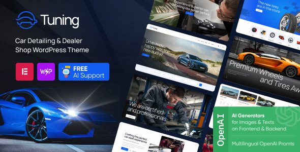 Tuning - Car Detailing & Auto Spa WordPress theme