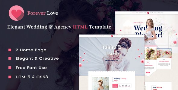 Forever Love - Wedding & Agency HTML Template