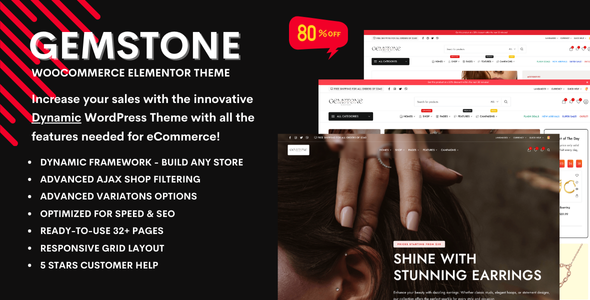Gemstone - Jewellery Store eCommerce WooCommerce Theme