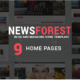 NewsForest -  Magazine / Blog HTML Template + RTL