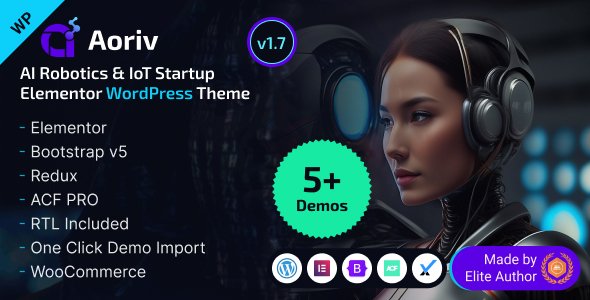 Aoriv – AI, Robotics & IoT Startup WordPress Theme