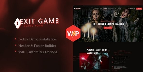 Exit Game | Quest Secret Escape Room WordPress Theme