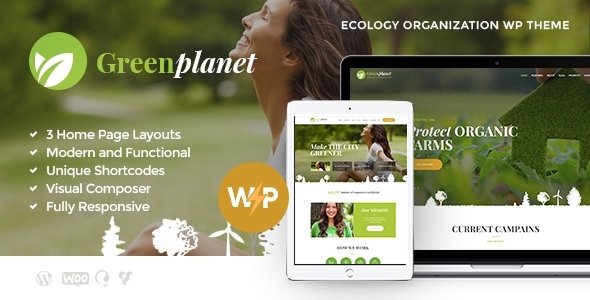 Green Planet | Environmental Energy Non-Profit WordPress Theme