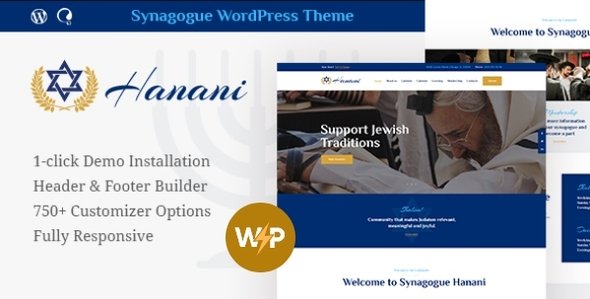 Hanani | Church, Temple & Synagogue WordPress Theme + RTL