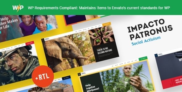 Impacto Patronus | Nature Protection, Petition & Social Activism WordPress Theme + RTL