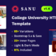 Sanu - College University Bootstrap 5 Template