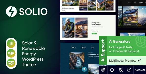 Solio - Green Power & Renewable Energy WordPress Theme