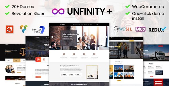 Unfinity - One Page WordPress Theme