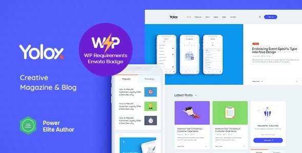 Yolox | Business Magazine & Startup Blog WordPress Theme