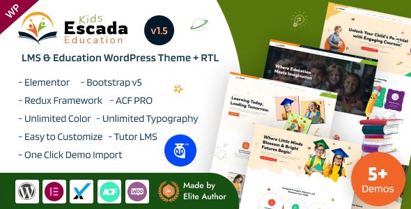 Escada - Kids School, Daycare & Preschool Education LMS WordPress Theme