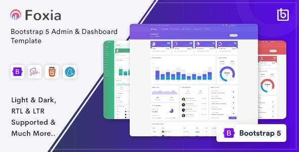 Foxia - Admin & Dashboard Template
