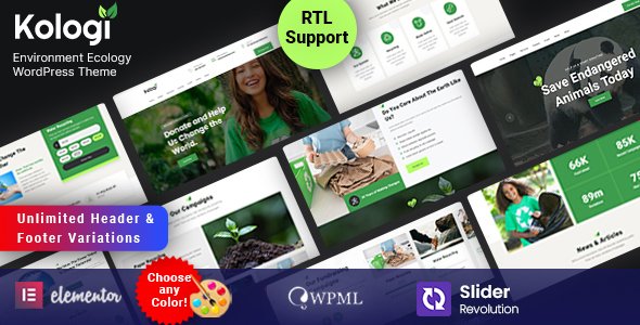 Kologi – Environment Ecology WordPress