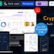 Crypto Admin - Cryptocurrency Ethereum + Bitcoin Dashboards + ICO Wallet Trading Dashboard Template