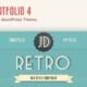 Retro Portfolio - One Page Vintage WordPress Theme