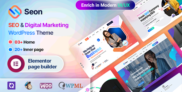 Seon - SEO & Digital Marketing WordPress Theme