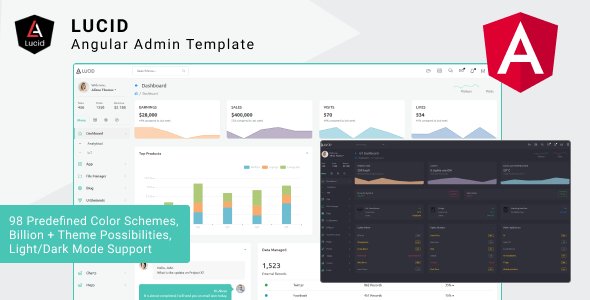 LUCID | Angular 18+, 17, 16, and 15 Admin Dashboard Template