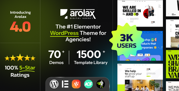 Arolax | Creative Digital Agency Theme