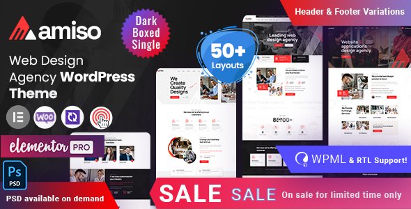 Amiso -  Digital Agency WordPress