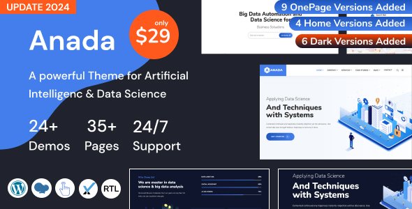 Anada - AI Agency & Data Science WordPress