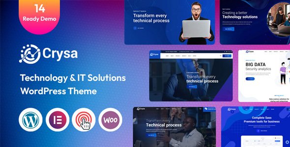 Crysa - Saas, Startup & Technology WordPress Theme