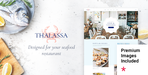 Thalassa - Seafood Restaurant WordPress Theme