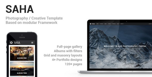 Saha – Photography And Creative Template