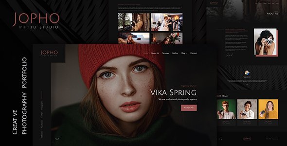 JOPHO - Creative Photography Portfolio & Photo Studio Template