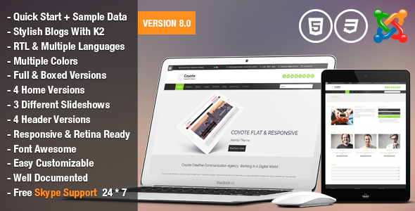 Coyote - Responsive Business Joomla Template