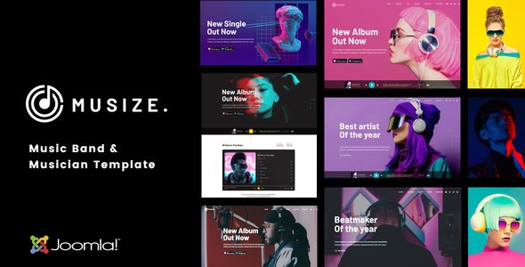 Musize - Music Band & Musician Joomla 6 Template