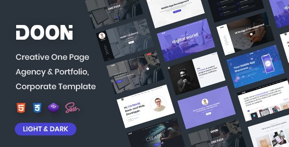 One Page Parallax - Doon