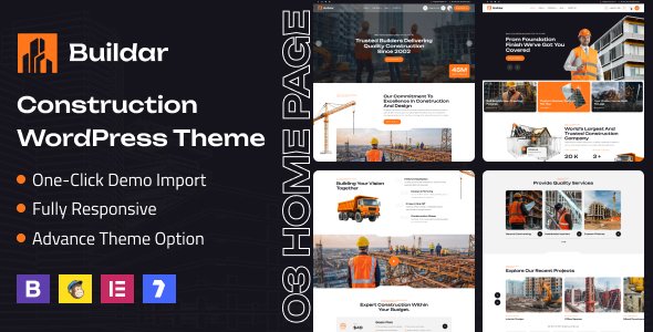 Buildar - Construction WordPress Theme