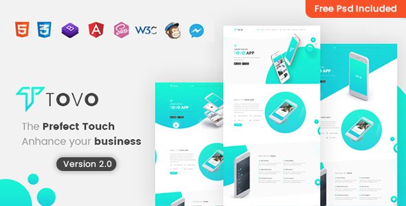 Tovo -  Angular 21 App Landing Page
