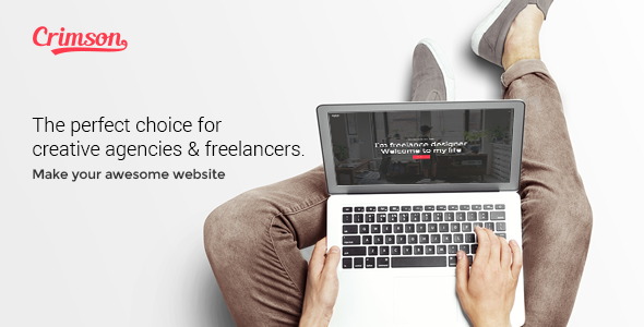 Crimson - A WordPress Theme for Freelancers
