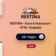 RESTINA - Food & Restaurant HTML Template + RTL
