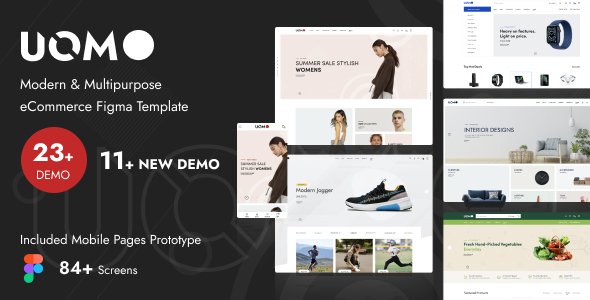 Uomo - Modern & Multipurpose eCommerce Figma Template