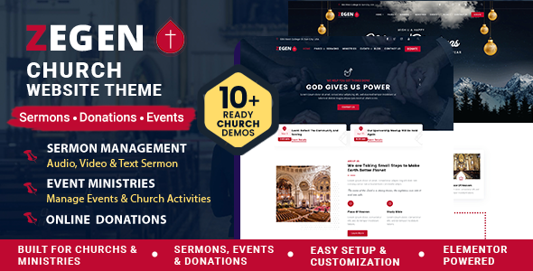 Zegen – Church & Religion WordPress Theme