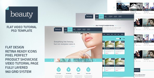 Beauty - Flat Multipurpose Psd Template