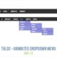 Talos - Animated Dropdown Menu