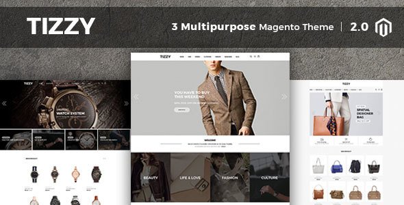 Tizzy - Multipurpose Responsive Magento2 Theme | Fashion | Watch | Cosmetic & Bag