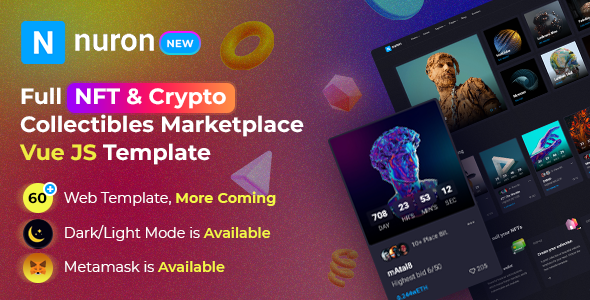 Nuron - NFT Vue JS Template
