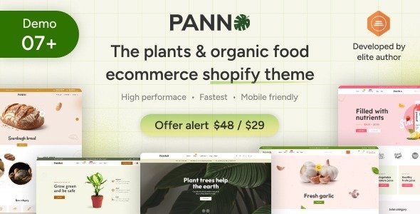 Panno – The Plants & Organic Food eCommerce Shopify Theme