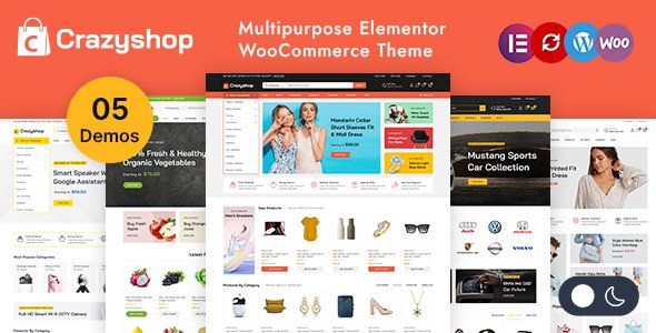 Crazyshop – Multipurpose Elementor WordPress WooCommerce Theme