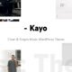 Kayo - Clean and Simple Music WordPress Theme