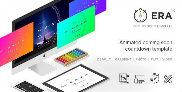 ERA - Animated Coming Soon Countdown Template