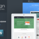 MYDesign - Onepage Multipurpose Flat PSD Template