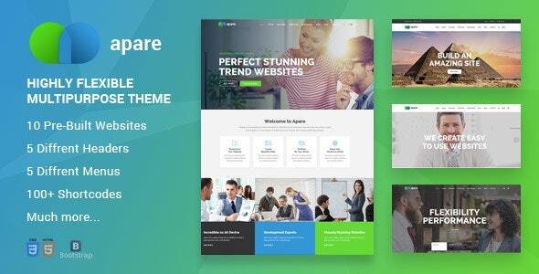 Apare - Responsive Multipurpose HTML Template