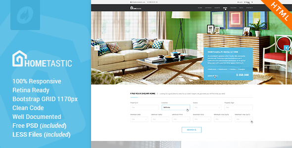 Hometastic - Real Estate HTML5 Template